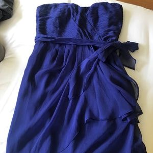 Blue/Purple Strapless Dress